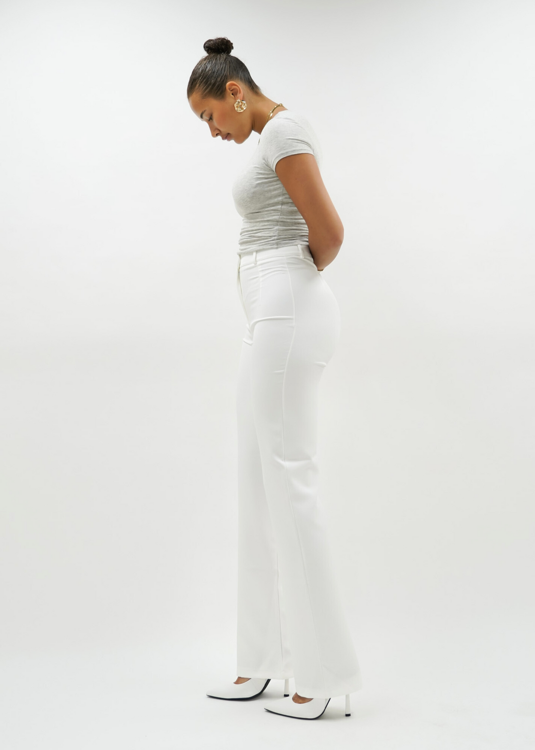 Straight leg pants classic white (tall)