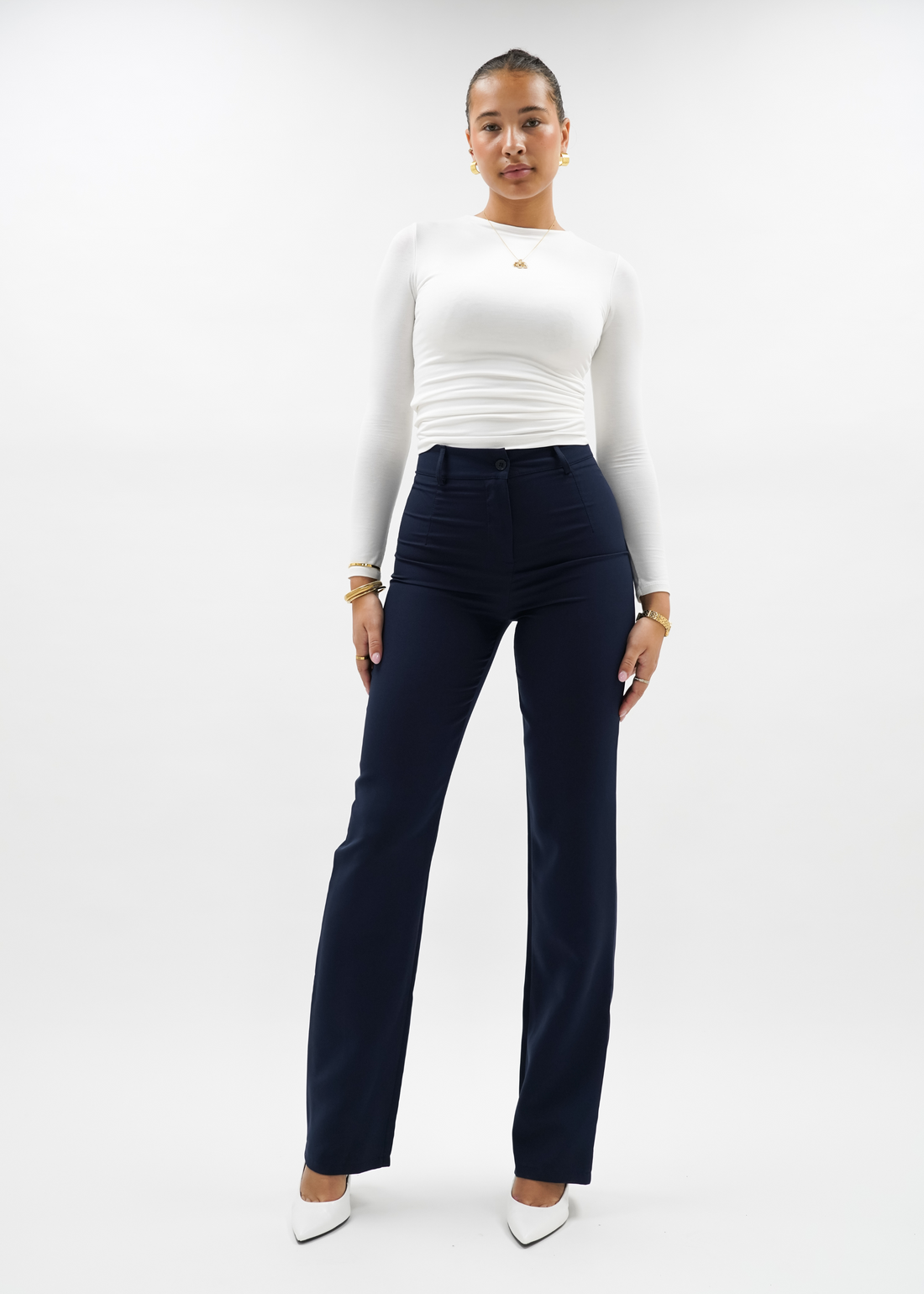 Straight leg pants classic night blue (tall)