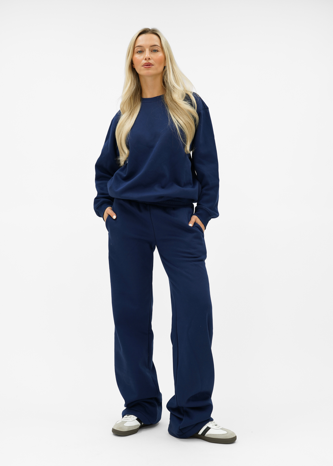 Low/mid waist jogger pants night blue (tall)
